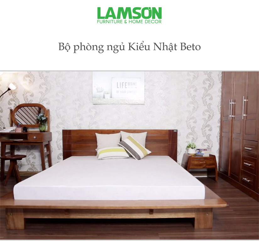 Bộ phòng ngủ Kiểu Nhật BETO